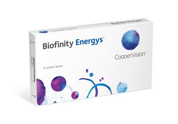 Zu sehen ist eine Packung Biofinity Energys Asphere